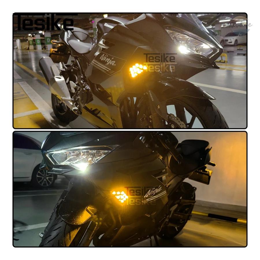 並行輸入品 zx25r カワサキ バイク フロントledウィンカー フラッシュ