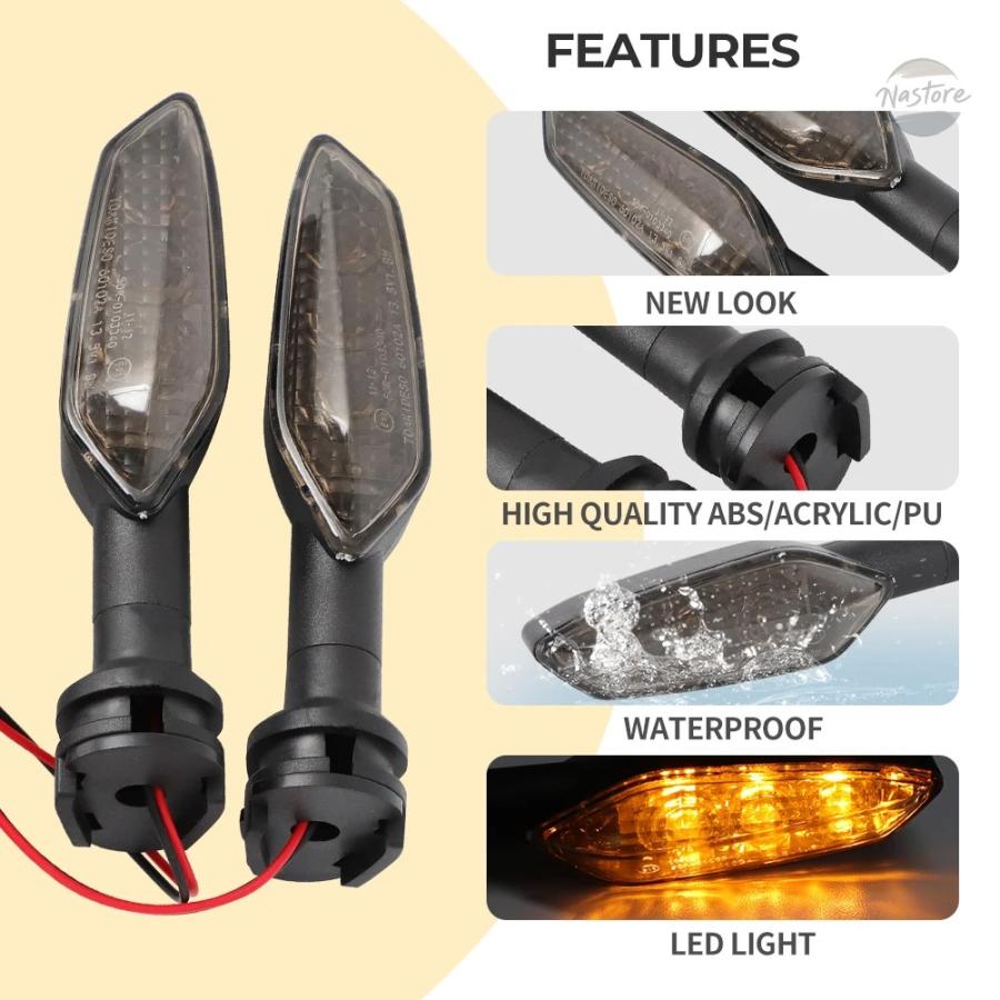 並行輸入品 r25 ヤマハ バイク 5 r125 mt25 mt03 mt15 mt07 mt09 mt10 xj6 fz6 led ウィンカーライト カスタムパーツ 部品 アクセサリーの画像