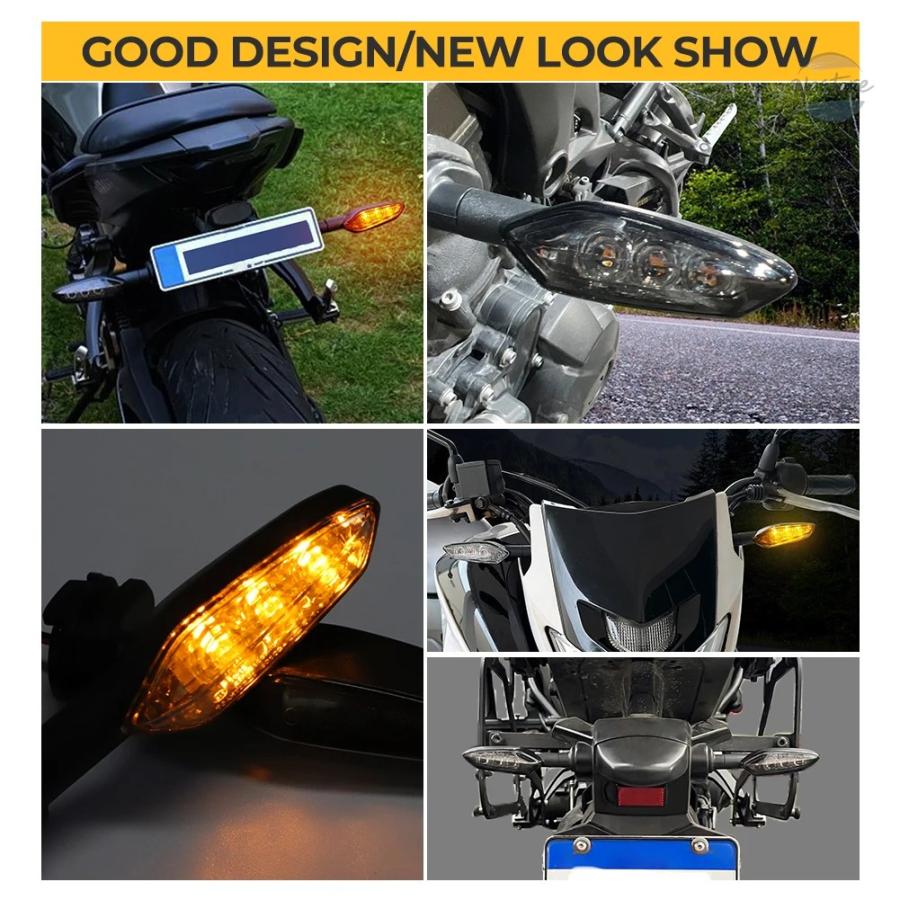 並行輸入品 r25 ヤマハ バイク 5 r125 mt25 mt03 mt15 mt07 mt09 mt10 xj6 fz6 led ウィンカーライト カスタムパーツ 部品 アクセサリーの画像