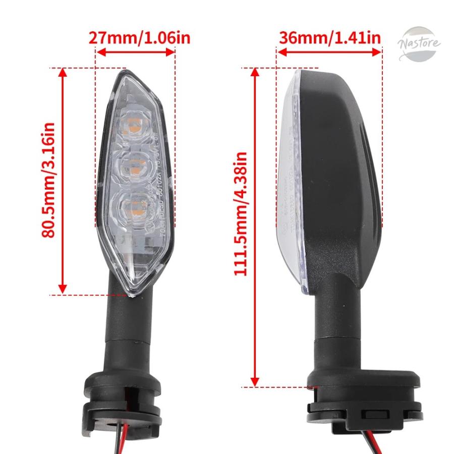 並行輸入品 r25 ヤマハ バイク 5 r125 mt25 mt03 mt15 mt07 mt09 mt10 xj6 fz6 led ウィンカーライト カスタムパーツ 部品 アクセサリーの画像