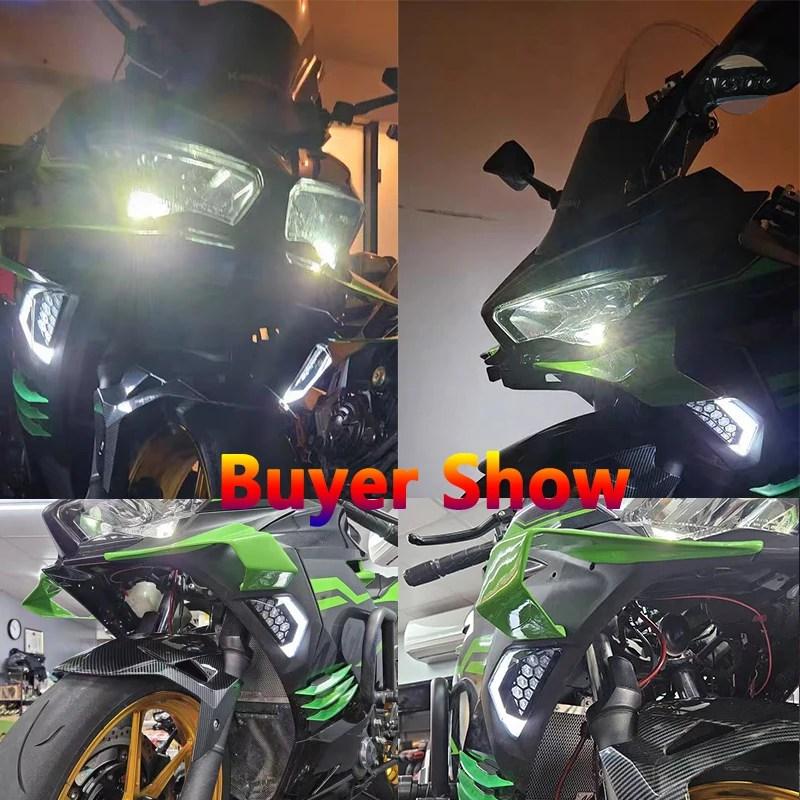 並行輸入品 zx4r カワサキ ウインカー カーテン ラッシャーライト ニンジャ 650 400 300 250 カスタムパーツ 部品 アクセサリー_4