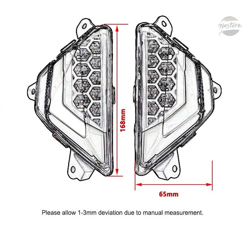 並行輸入品 zx4r カワサキ ウインカー カーテン ラッシャーライト ニンジャ 650 400 300 250 カスタムパーツ 部品 アクセサリー_7
