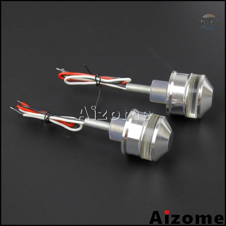 並行輸入品 バイク ハンドル バーエンド カスタム 25mm ウィンカー ターン カスタムパーツ 部品 アクセサリーの画像
