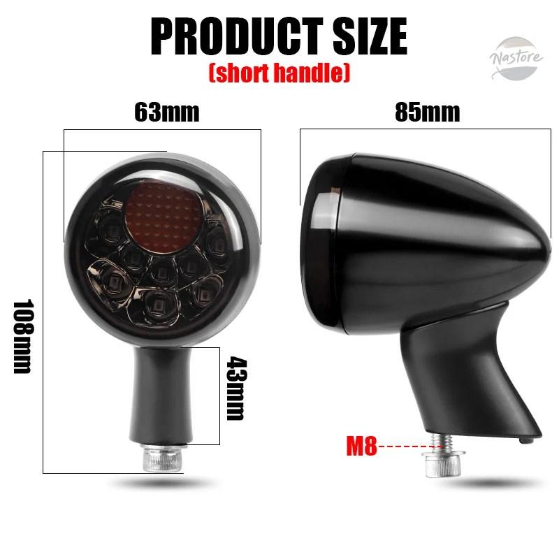 並行輸入品 xl883 バイク テールライト ブレーキ led アルミ製 インジケーター drl カスタムパーツ 部品 アクセサリーの画像