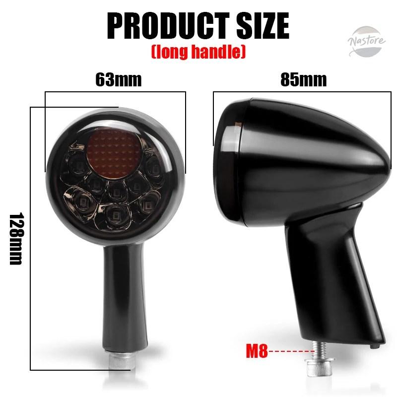 並行輸入品 xl883 バイク テールライト ブレーキ led アルミ製 インジケーター drl カスタムパーツ 部品 アクセサリーの画像