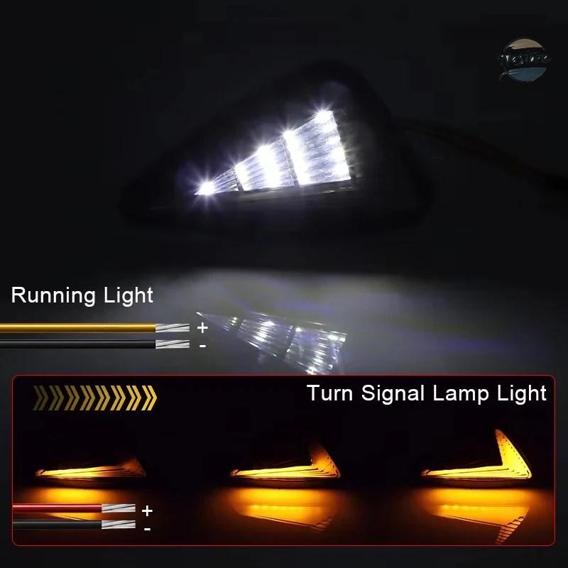 並行輸入品 バイク アクセサリー カスタム ledウィンカー インジケーター カスタムパーツ 部品 アクセサリーの画像
