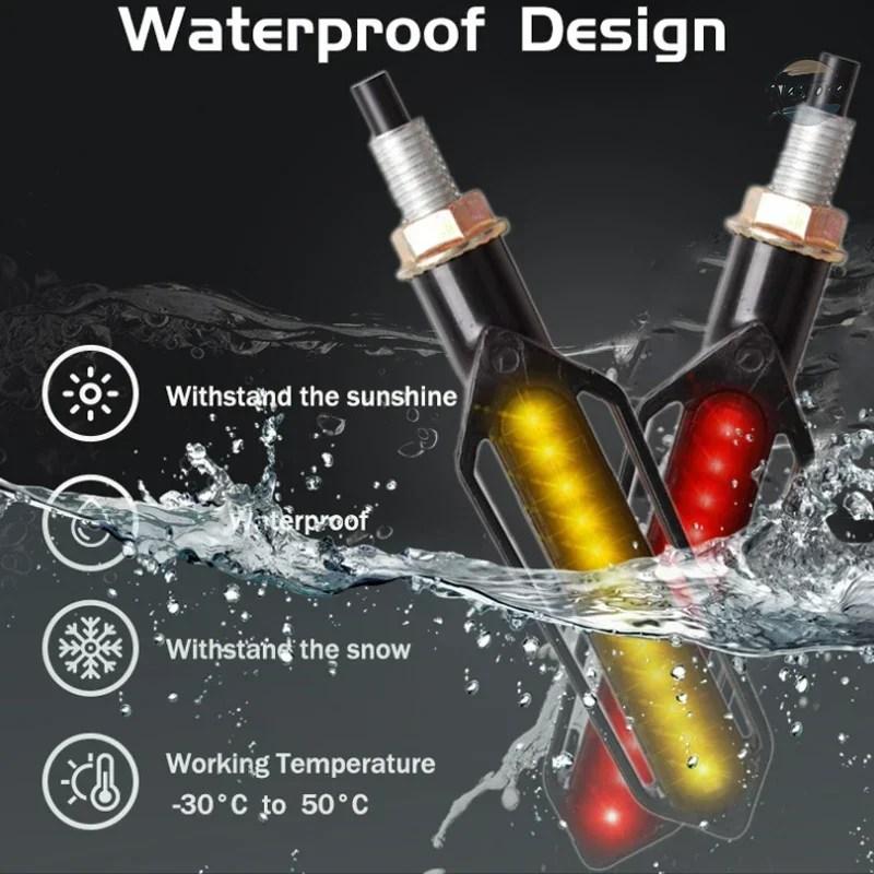 並行輸入品 バイク リレー 汎 ledウィンカーライト 12v 10mm流水 24個ledウィンカーライト カスタムパーツ 部品 アクセサリーの画像