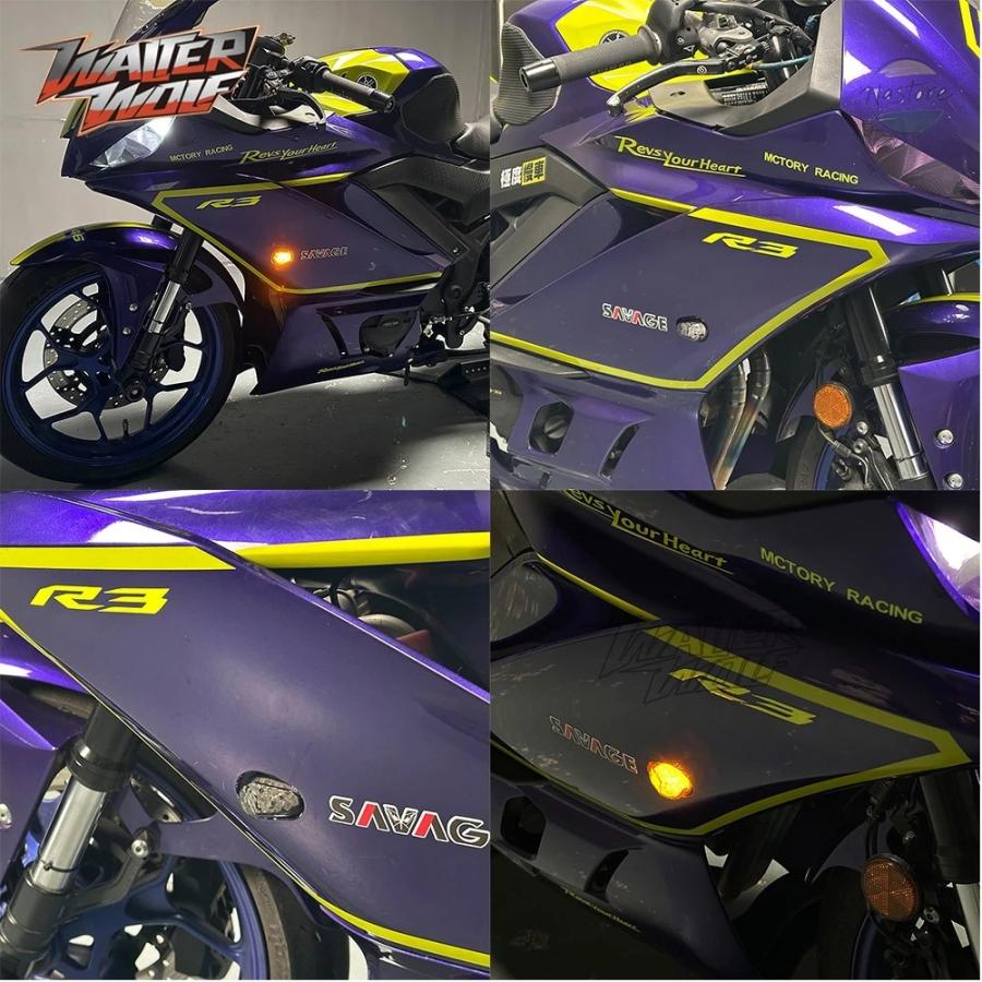 並行輸入品 r3 ヤマハ yzf- yzfr25 yzf r25 2014-2023 led フラッシャーライト 201355758 カスタムパーツ 部品 アクセサリーの画像