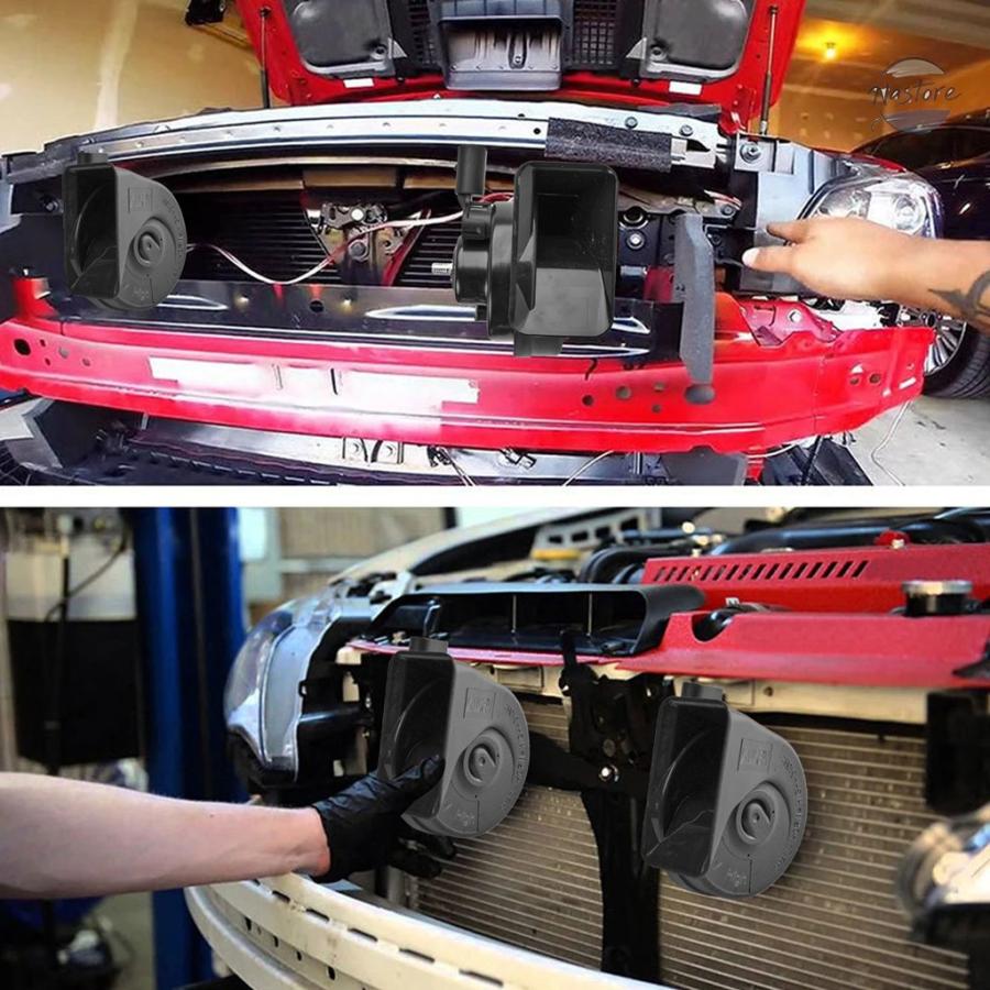 並行輸入品】SNAIL TYPE HORN 12V 410/510HZ LOUD AUTO 110