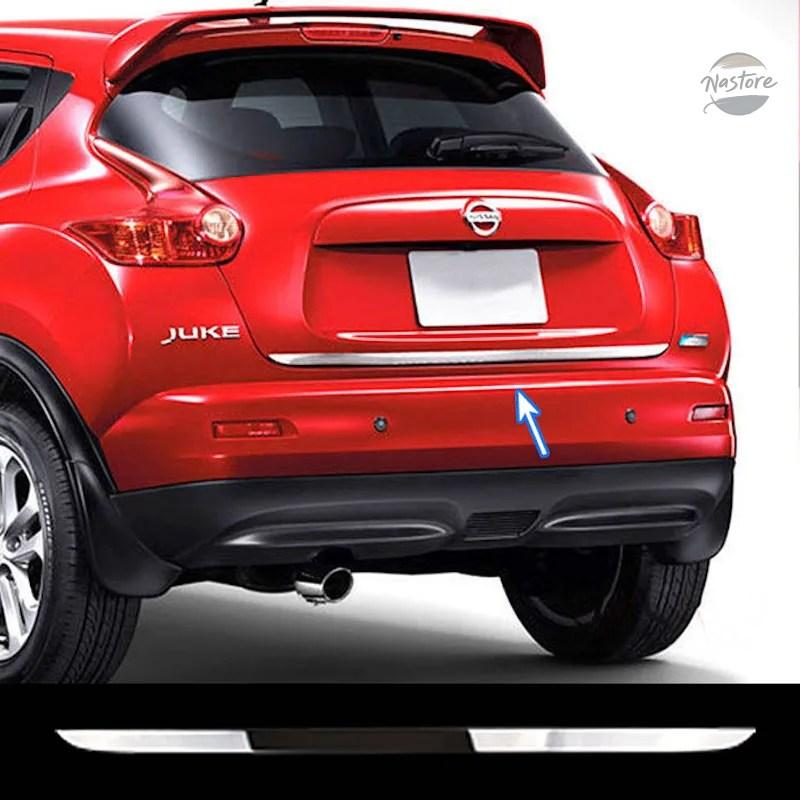 並行輸入品 FOR 2011 TO 2014 日産 JUKE REAR TRUNK TAILGATE BACK DOOR LID COVER BOOT TRIM EDGE MOLDING STAINLESS GARNISH CAR-STYLING_4