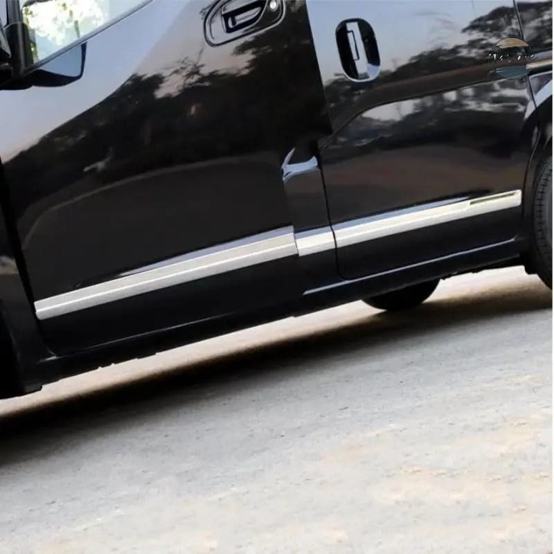 並行輸入品 日産 NV200 2018 ABS クロームE CAR DOOR BODY SIDE MOLDING TRIM COVER PROTECTOR STRIP SCUFF GUARD CAR ACCESSORYの画像