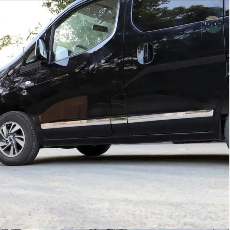 並行輸入品 日産 NV200 2018 ABS クロームE CAR DOOR BODY SIDE MOLDING TRIM COVER PROTECTOR STRIP SCUFF GUARD CAR ACCESSORYの画像