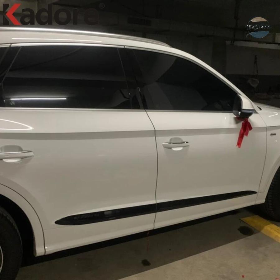 並行輸入品 FOR AUDI Q5 2018-23 CARBON FIBER SIDE DOOR BODY MOLDING LINE COVER TRIM PROTECTOR EXTERIOR ACCESSORIESの画像