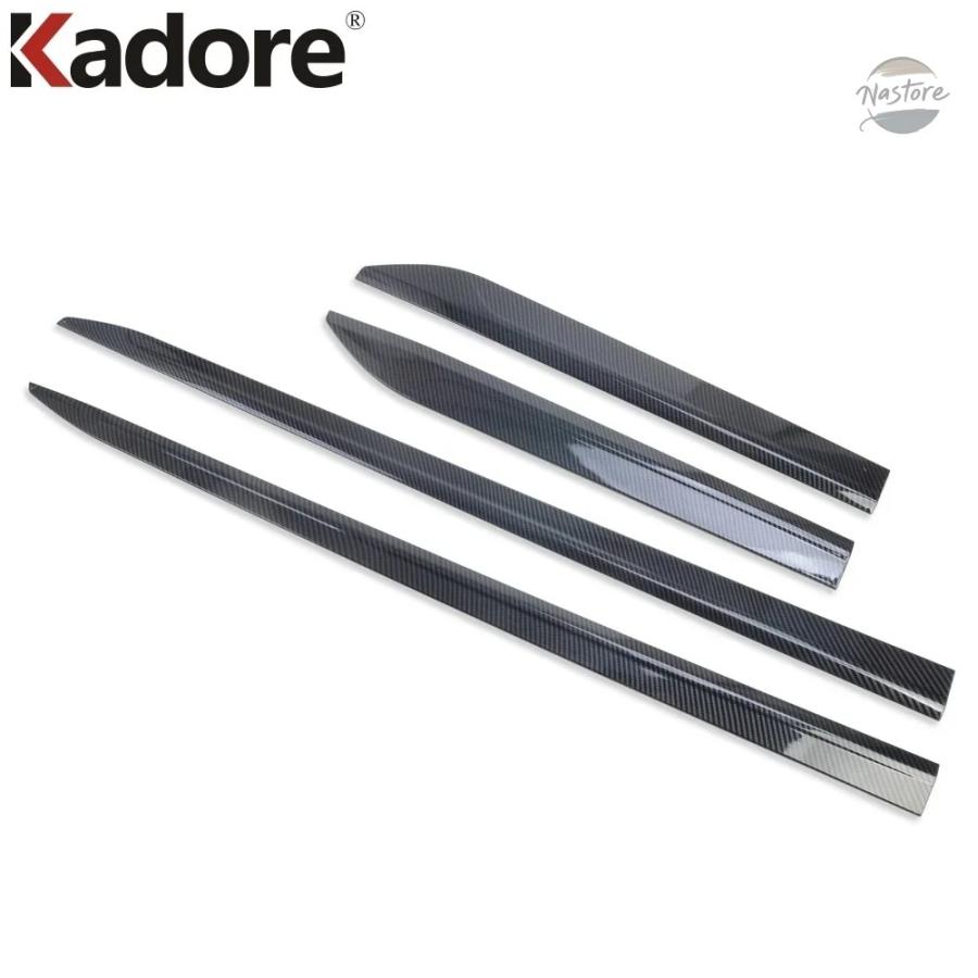 並行輸入品 FOR AUDI Q5 2018-23 CARBON FIBER SIDE DOOR BODY MOLDING LINE COVER TRIM PROTECTOR EXTERIOR ACCESSORIESの画像