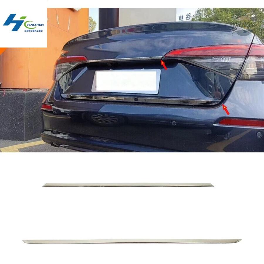 並行輸入品 STAINLESS ホンダ 11TH GEN CIVIC 2022 2023 CAR TAILGATE TRIM REAR DOOR DECORATION COVER MOLDING TAIL DOOR GARNISH ACCESSORIES