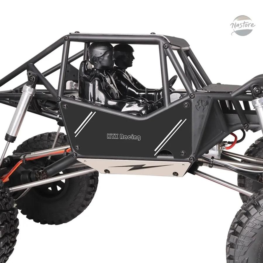 並行輸入品 KYX MODEL CAR AXIAL 1/8 AXP8 POISONOUS LIZARD 2.2 FRAME ALUMINUM ALLOY PROTECTIVE PLATE METAL SET PARTS_2