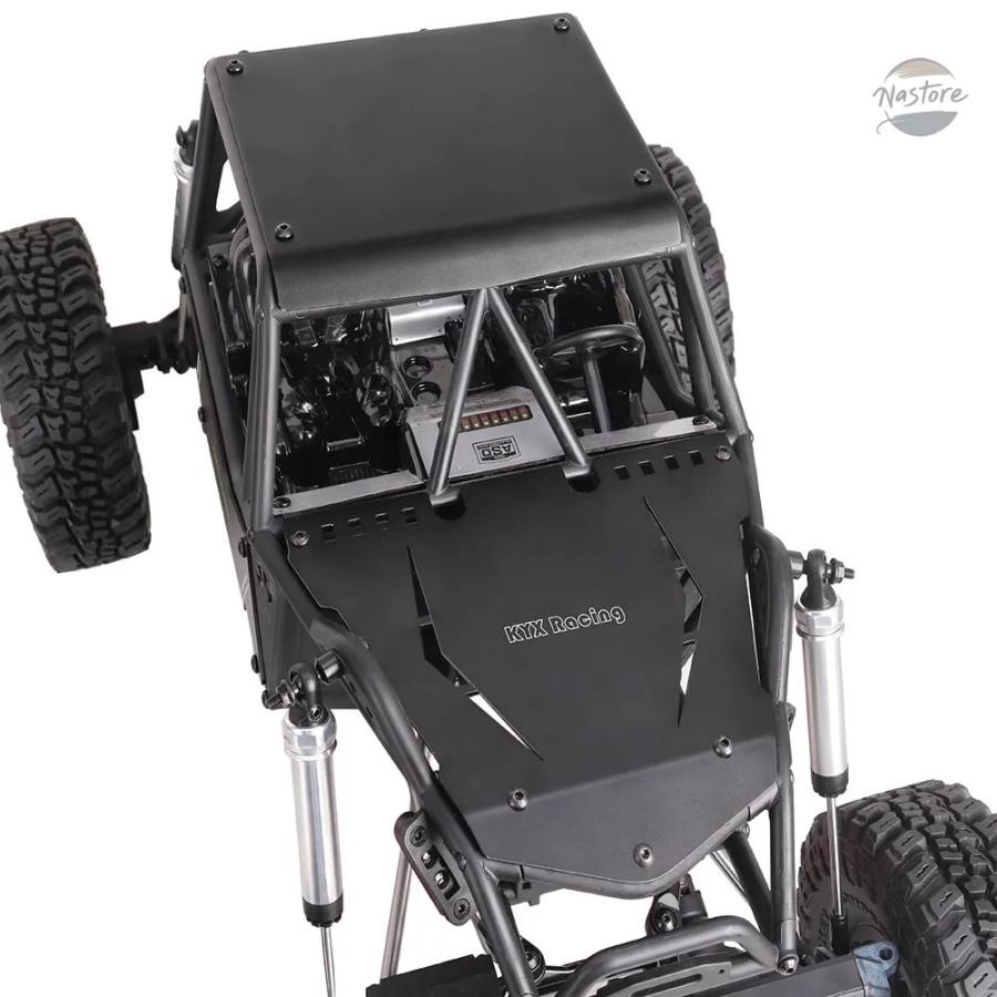 並行輸入品 KYX MODEL CAR AXIAL 1/8 AXP8 POISONOUS LIZARD 2.2 FRAME ALUMINUM ALLOY PROTECTIVE PLATE METAL SET PARTS_3