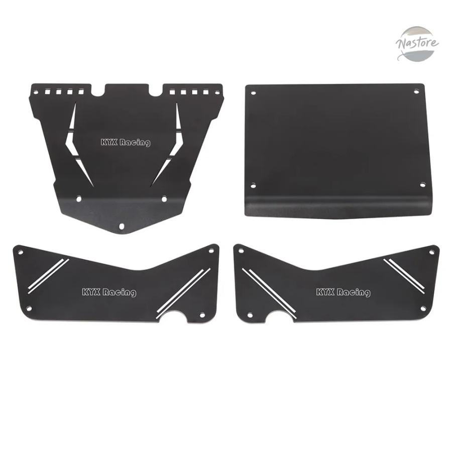 並行輸入品 KYX MODEL CAR AXIAL 1/8 AXP8 POISONOUS LIZARD 2.2 FRAME ALUMINUM ALLOY PROTECTIVE PLATE METAL SET PARTS_4