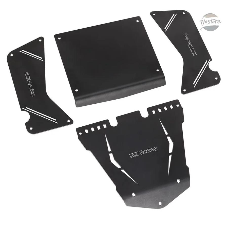 並行輸入品 KYX MODEL CAR AXIAL 1/8 AXP8 POISONOUS LIZARD 2.2 FRAME ALUMINUM ALLOY PROTECTIVE PLATE METAL SET PARTS_5