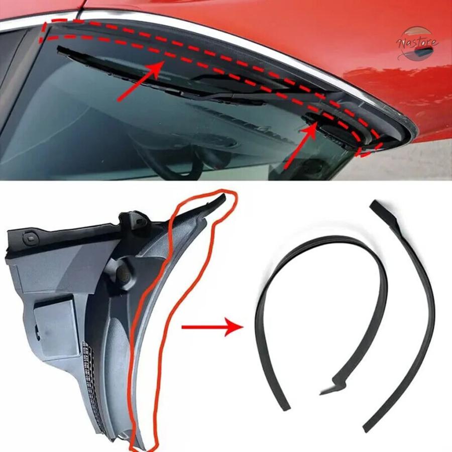 並行輸入品 DPGKITS 2PCS WEATHER STRIP COWL COVER APRON SEAL TRIM STRIP FOR MINI COOPER HATCHBACK WAGON CONVERTIBLE R55 R56 R57 ACCESSORIESの画像