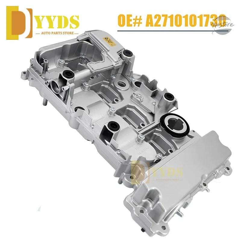 並行輸入品 ALUMINUM VALVE COVER WITH GASKETS FOR MERCE-DES-BENZ C200 C250 E250 SLK200 SLK250 L4 1.8L M271 A2710101730 2710101730_3