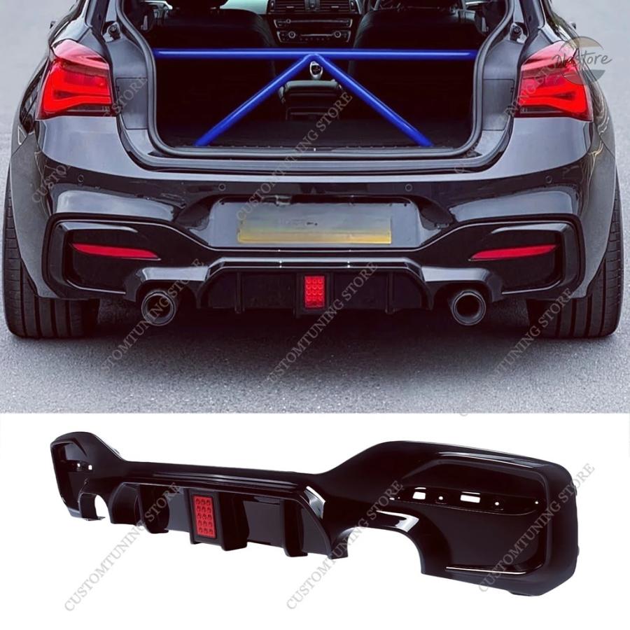 並行輸入品 BMW F20 リアバンパー グロスブラック マクストンスタイル