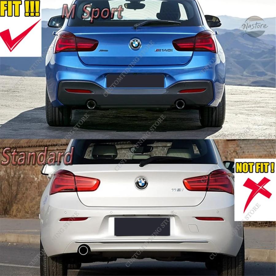 並行輸入品 BMW F20 リアバンパー グロスブラック マクストンスタイル