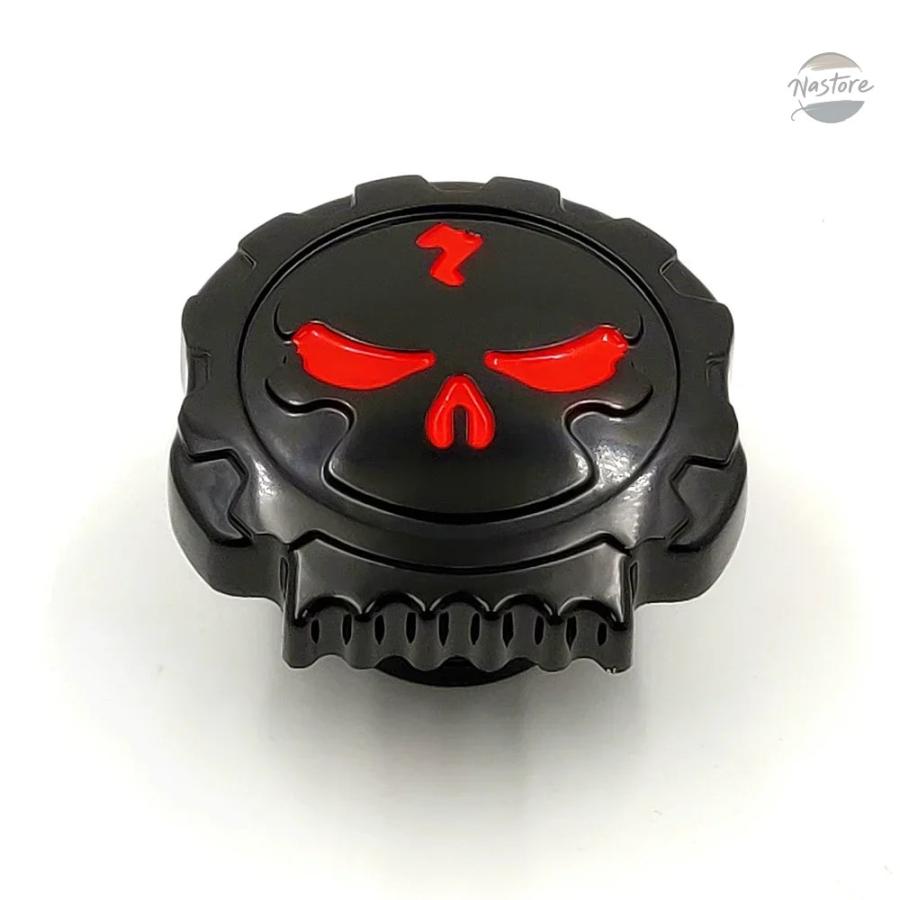 並行輸入品 バイク SKULL FUEL GAS TANK CAP COVER ハーレー 1992-UP スポーツスター/1994-UP ROAD KINGの画像