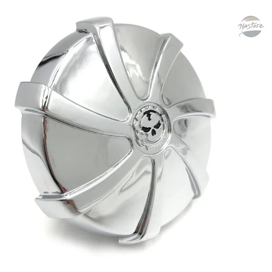 並行輸入品 バイク SKULL FUEL GAS TANK CAP COVER ハーレー 1992-UP スポーツスター/1994-UP ROAD KINGの画像