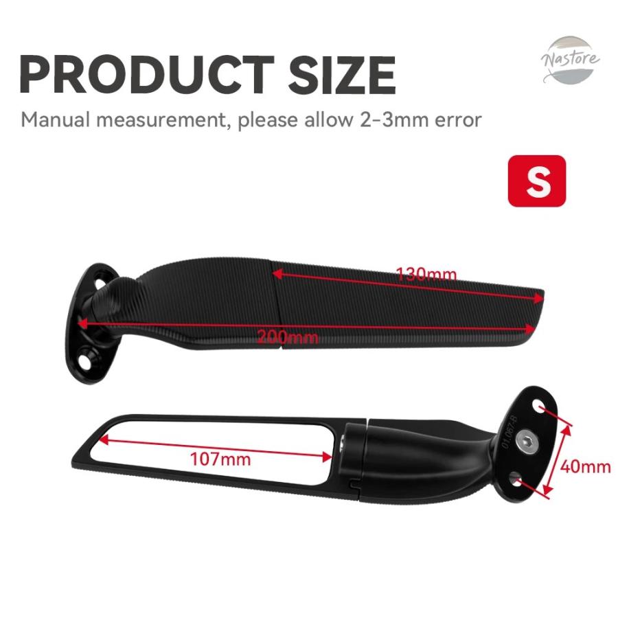 並行輸入品 ホンダ CBR650R バイク ミラー /F CBR500R CBR250RR CBR600RR CBR900RR CBR1000RR カスタムパーツ パーツ アクセサリーの画像
