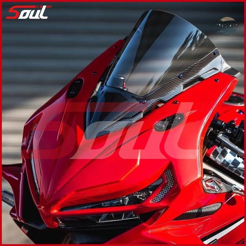 並行輸入品 オートバイ用カーボンファイバー製スポーツウィンドスクリーン ウィンドシールドバイザー CBR650R 2019-2020 19-24 2021 2022 2023 2024