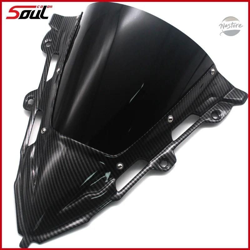 並行輸入品 オートバイ用カーボンファイバー製スポーツウィンドスクリーン ウィンドシールドバイザー CBR650R 2019-2020 19-24 2021 2022 2023 2024