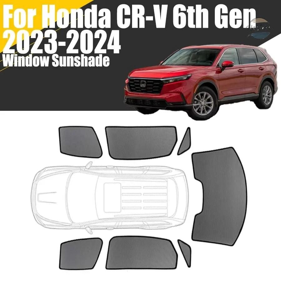 並行輸入品 カスタムパーツマグネティックカーウィンドウサンシェード ホンダ CR-V 第6世代 2023-2024 カーテンメッシュ フロントガラスフレームカーテン CRV_7