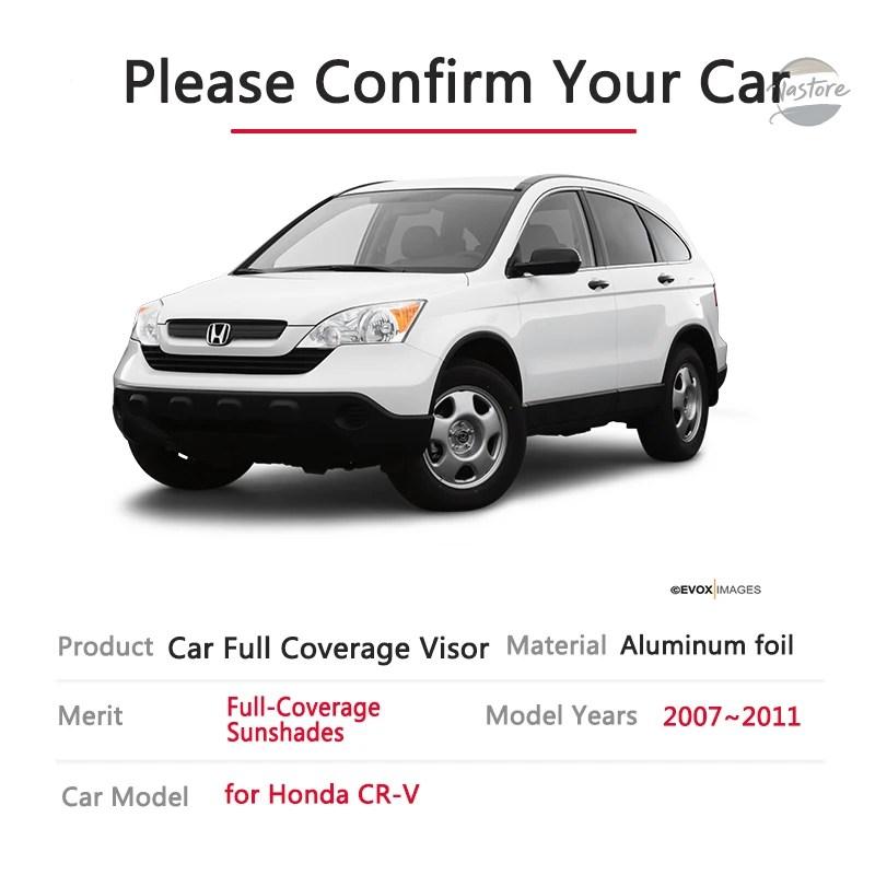並行輸入品 車用フルカバーサンシェード ホンダ CR-V CRV 2007~2011 紫外線カット ウィンドウサンシェード バイザー フロントガラスアクセサリー 2008