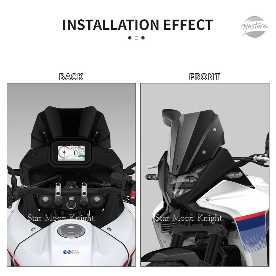 並行輸入品 Honda XL 750 TRANSALP XL750 2023- オートバイ用スポーツウィンドスクリーン CNC ウィンドシールドデフレクター ウィンドガード_2