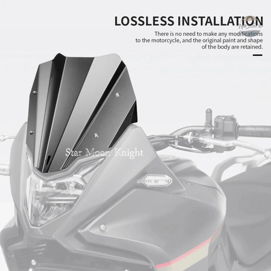 並行輸入品 Honda XL 750 TRANSALP XL750 2023- オートバイ用スポーツウィンドスクリーン CNC ウィンドシールドデフレクター ウィンドガード_6