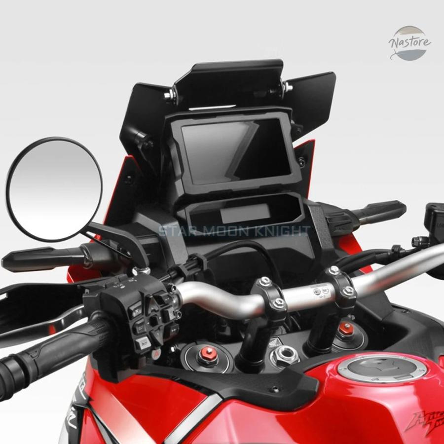 並行輸入品 ホンダ CRF1100L CRF 1100 L アフリカツイン CRF1100AL 標準 バイク用 フロント ウィンドスクリーン カバー アルミ製 ウィンドシールド_2