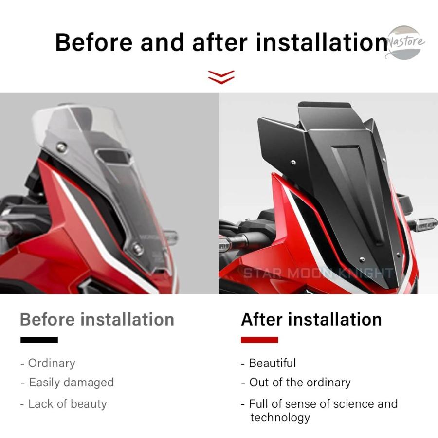 並行輸入品 ホンダ CRF1100L CRF 1100 L アフリカツイン CRF1100AL 標準 バイク用 フロント ウィンドスクリーン カバー アルミ製 ウィンドシールド_3