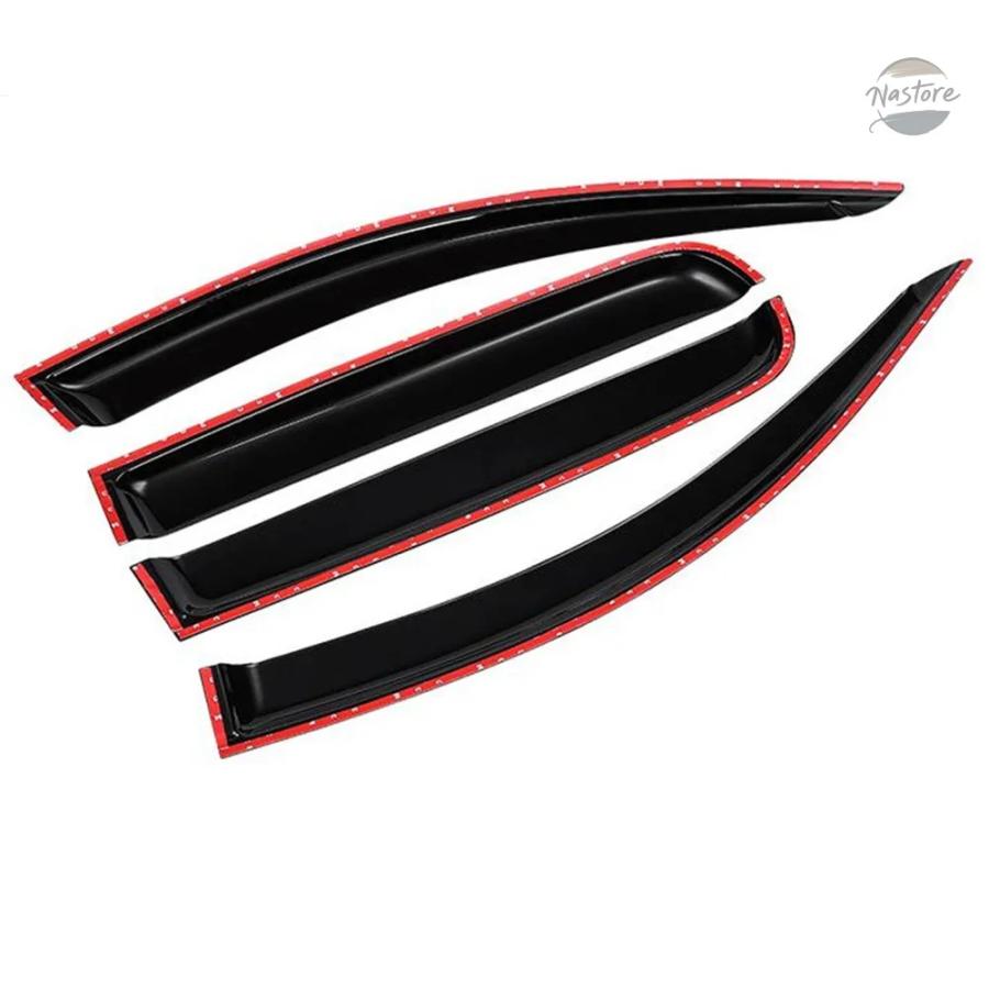 並行輸入品 フォルクスワーゲン VW トゥーラン 5人乗り 2006-2015 サイドウィンドウバイザー オーニングシェルター サンレインディフレクターガード ウェの画像