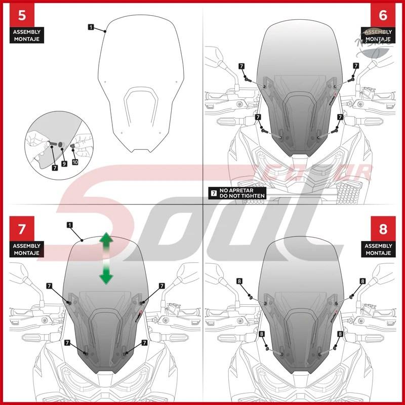 並行輸入品 オートバイスポーツツーリングウィンドシールド ホンダCRF1100Lアフリカツインアドベンチャースポーツ2020 2021 2022 2023 2024に適合