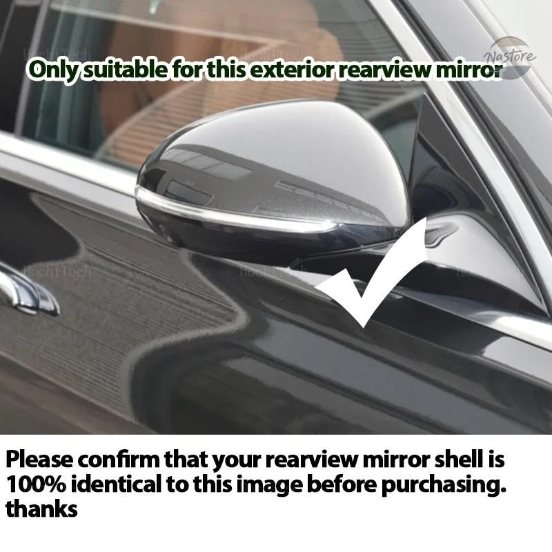 並行輸入品 カーボンファイバースタイル ブラック リアビュー サイドミラーカバーキャップ メルセデス C E S GLC クラス W206 X206 S206 X254 W214 W223の画像