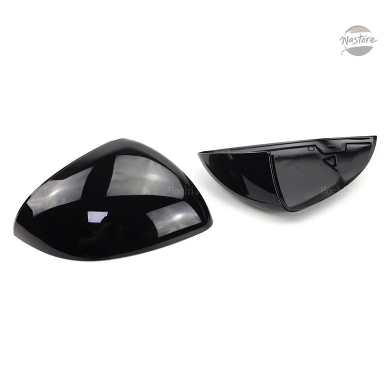 並行輸入品 カーボンファイバースタイル ブラック リアビュー サイドミラーカバーキャップ メルセデス C E S GLC クラス W206 X206 S206 X254 W214 W223の画像