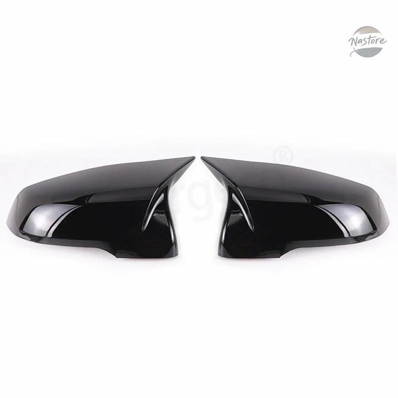 並行輸入品 カーボンファイバースタイル ブラック リアビュー サイドミラーカバーキャップ BMW X1 F48 X2 F39 F40 F53 F44 Z4 G39 トヨタ スープラの画像