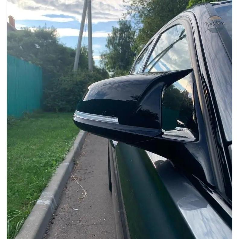 並行輸入品 カーボンファイバースタイル ブラック リアビュー サイドミラーカバーキャップ BMW X1 F48 X2 F39 F40 F53 F44 Z4 G39 トヨタ スープラの画像