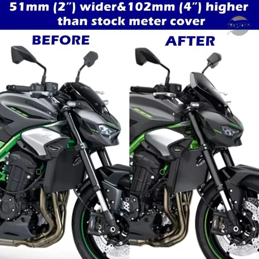 並行輸入品 Z900 ツーリング ウィンドシールド ウィンドデフレクター バイザー カワサキ Z 900 SE ABS 2025 オートバイ用 大型 背の高いの画像