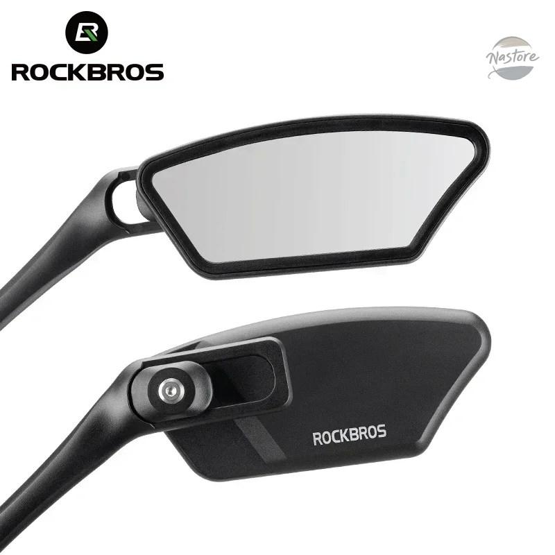 並行輸入品 ROCKBROS 自転車ミラー ハンドルバー リアビュー ステンレススチール リフレクター ユニバーサル 広範囲 360° 調整可能 ミラー
