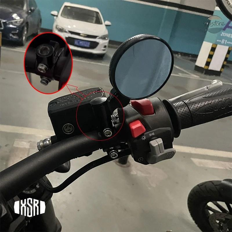 並行輸入品 CNCアルミニウムミニレトロバイクリアビューサイドミラー