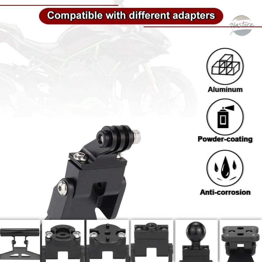 並行輸入品 カワサキ ZH2 2020 2021 2022 2023 2024 2025 オートバイ用 GPS ナビゲーション マウントプレート ブラケット フロントガラス用 電話スタンドの画像