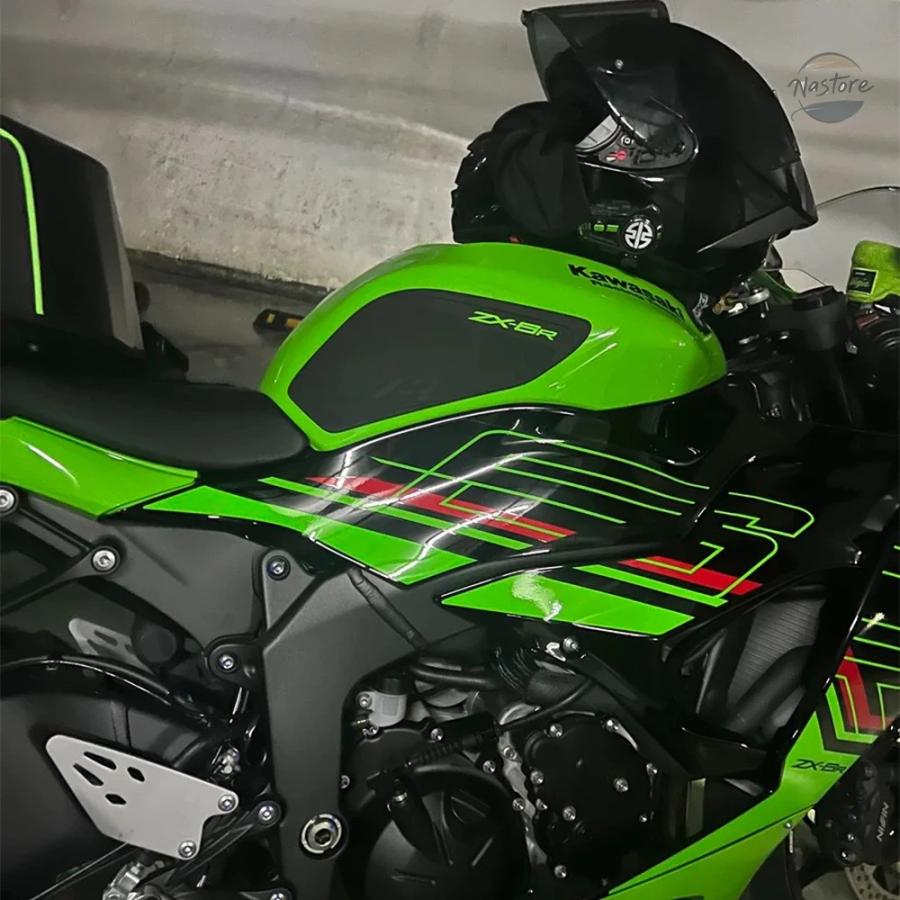 並行輸入品 ZX-6R 2024 タンクパッド オートバイアクセサリー 燃料