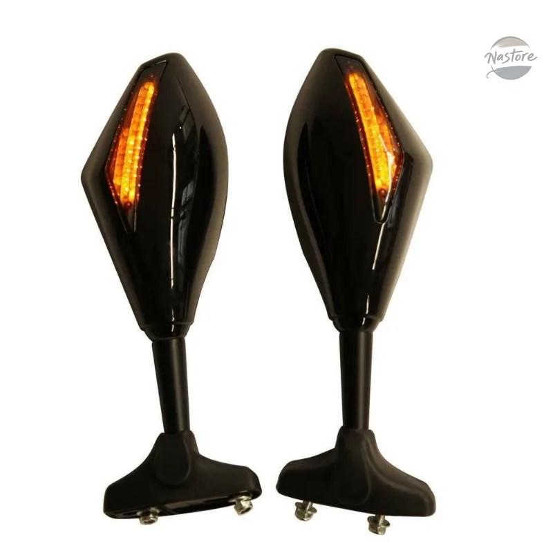 並行輸入品 レーシングバックミラー（ウインカー付きLED）ヤマハ YZF